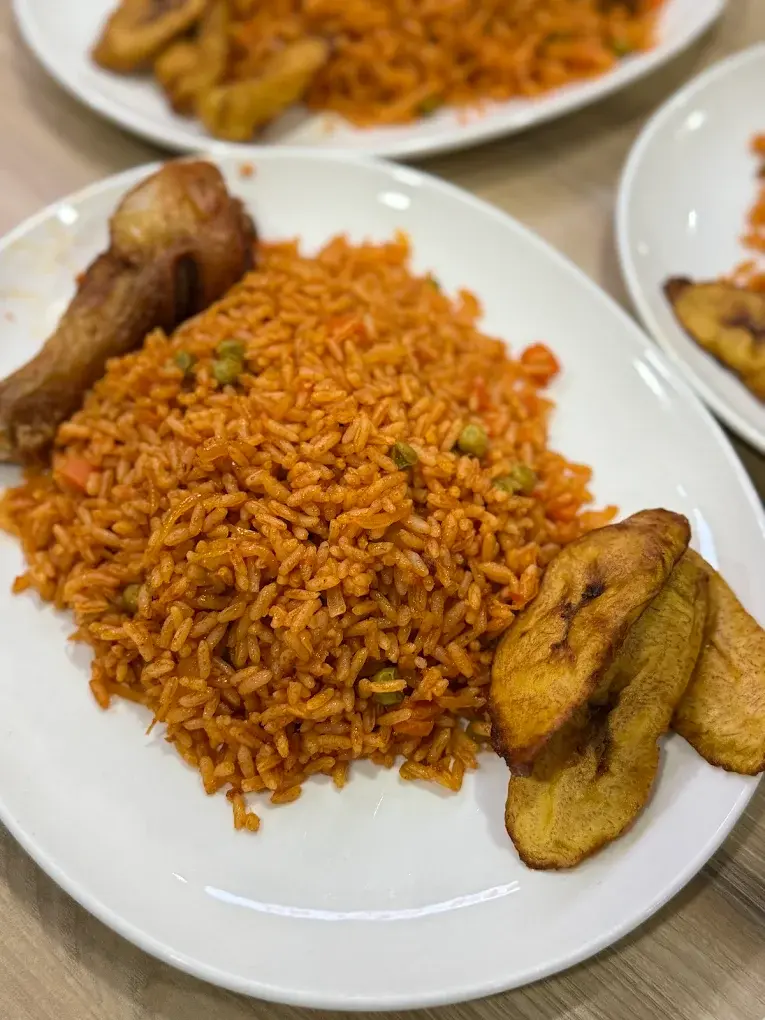 Authentic West African dish at Liberian Cuisine Bar and Grill in Edmonton, AB