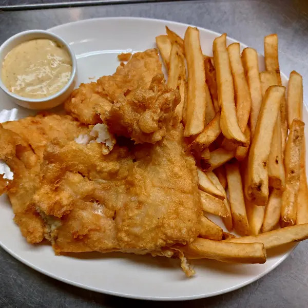 Fish and Chips at Liberian Cuisine Bar and Grill in Edmonton